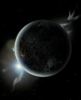 Nejčernější planeta, která neodráží žádné světlo